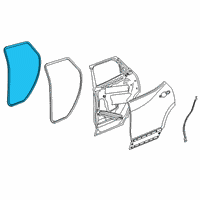 OEM Chevrolet Blazer Weatherstrip On Body Diagram - 84888616