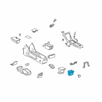 OEM 2005 Toyota Highlander Ashtray Diagram - 58912-48030-A0