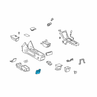 OEM 2004 Toyota Highlander Ashtray Diagram - 58912-48050-B0