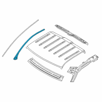 OEM 2010 Ford F-150 Weatherstrip Diagram - 9L3Z-1551222-A