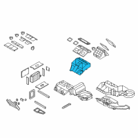 OEM 2004 Chevrolet Trailblazer EXT Case, A/C Evaporator Diagram - 89040310