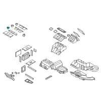 OEM Chevrolet Temperature Door Actuator Diagram - 89018375