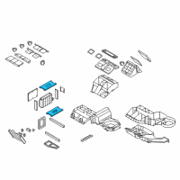 OEM 2003 Chevrolet Trailblazer Seal, A/C Evaporator Diagram - 52491781