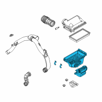OEM 2014 Ford Police Interceptor Utility Lower Tray Diagram - AA5Z-9A600-B