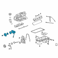 OEM 2009 Chevrolet Suburban 1500 Pump Asm-Oil Diagram - 12612289