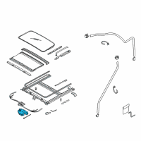 OEM 2009 Kia Spectra5 Motor Assembly-Sunroof Diagram - 816312F200