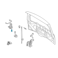 OEM 2009 Lincoln MKX Gate Latch Screw Diagram - -N807675-S102