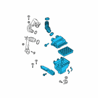 OEM 2020 Lincoln Continental Air Cleaner Assembly Diagram - GD9Z-9600-B