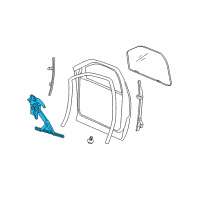 OEM 2003 Dodge Ram 1500 Window Regulator Front, Front Left Diagram - 55276207AD