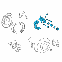 OEM 2018 Lexus ES300h Rear Passenger Disc Brake Cylinder Assembly Diagram - 47830-33250