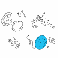 OEM Lexus ES300h Disc, Rear Diagram - 42431-33150