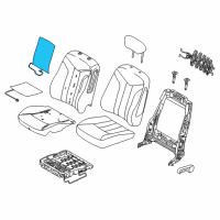 OEM 2011 Mercury Milan Seat Back Heater Diagram - AN7Z-14D696-C