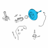 OEM 2008 Saturn Astra Power Brake Booster Diagram - 93189714