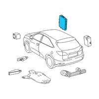 OEM 2022 Lexus RX350L Computer Assy, Smart Diagram - 89990-48890