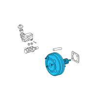 OEM 2008 Toyota Camry Booster Assembly Diagram - 44610-33670