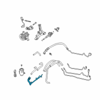 OEM 1997 Acura RL Pipe, Power Steering Combination Diagram - 53730-SZ3-000