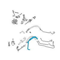 OEM 2001 Acura RL Hose, Sensor (Driver Side) Diagram - 53725-SZ3-A00