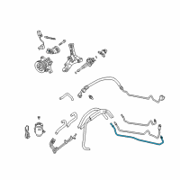 OEM 1997 Acura RL Pipe, Return (10MM) (LH) Diagram - 53720-SZ3-A00