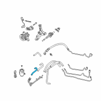 OEM 2000 Acura RL Tube, Power Steering Oil Tank Diagram - 53737-SZ3-000