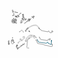 OEM 2000 Acura RL Pipe, Return (6MM) (LH) Diagram - 53724-SZ3-A00