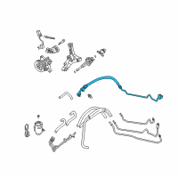 OEM 2001 Acura RL Hose, Feed (Lh) Diagram - 53713-SZ3-A03