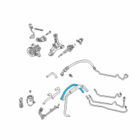 OEM 2001 Acura RL Hose, Return (10Mm) Diagram - 53732-SZ3-A00