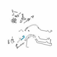 OEM 1996 Acura RL Hose, Power Steering Oil Tank Diagram - 53733-SZ3-000