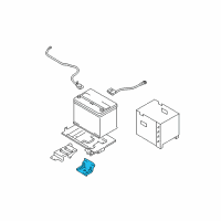 OEM Kia Spectra5 Bracket-Battery Mounting Diagram - 371602D000