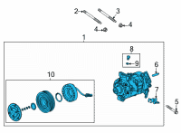 OEM 2022 Cadillac CT5 Compressor Diagram - 84441372