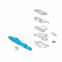 OEM 2004 Ford F-150 Air Inlet Tube Diagram - 5L3Z-9F721-B