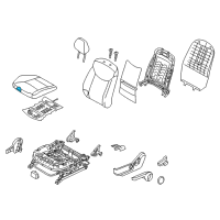 OEM 2013 Hyundai Elantra Pad Assembly-Front Seat Cushion Passenge Diagram - 88150-3X001