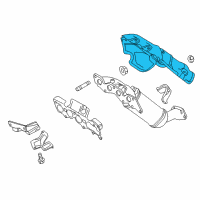 OEM 2011 Lincoln MKZ Heat Shield Diagram - 9E5Z-5E258-A