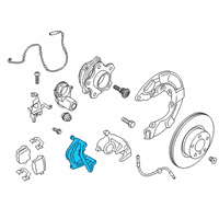 OEM 2022 BMW M760i xDrive CALIPER CARRIER BLUE RIGHT Diagram - 34-20-6-882-990