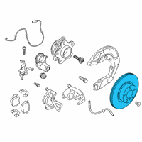 OEM BMW M850i xDrive Disc Brake Hardware Kit Diagram - 34106887397