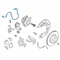 OEM 2022 BMW X7 Brake Pad Wear Sensor, Rear Diagram - 34-35-6-870-352