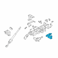 OEM 2010 Nissan Murano Motor Assembly - Tilt Diagram - 48990-1LB6D