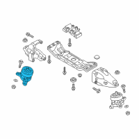 OEM 2019 Kia K900 Engine Mounting Bracket Assembly, Right Diagram - 21850B1620