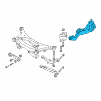 OEM 2014 Nissan Juke Arm Rear Suspension RH Diagram - 55501-1KD0A