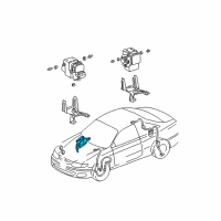 OEM 2000 Toyota Camry Computer Assy, Skid Control Diagram - 89540-33070