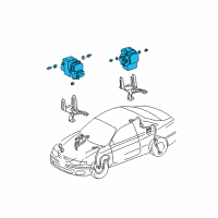 OEM 1999 Toyota Camry Actuator Diagram - 44050-06041