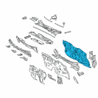 OEM 2019 Toyota Prius AWD-e Insulator Diagram - 55210-47280