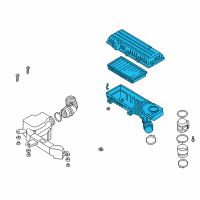 OEM 2003 Kia Rio Air Cleaner Diagram - 0K30C13320C