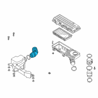 OEM 2002 Kia Rio Hose-Air Diagram - 0K32A13202