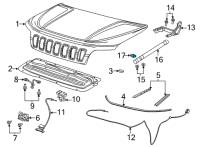 OEM 2021 Jeep Cherokee Stud Diagram - 6509474AA