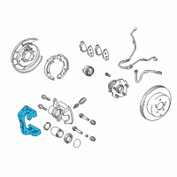 OEM Lexus HS250h Mounting, Disc Brake Cylinder, RH Diagram - 47821-75010