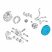 OEM Lexus HS250h Disc, Rear Diagram - 42431-42060