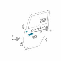 OEM 2004 Toyota Land Cruiser Handle, Inside Diagram - 69205-60110-B0