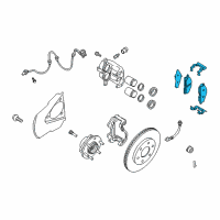 OEM 2005 Nissan Titan Front Disc Brake Pad Kit Diagram - D1060-ZC027