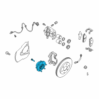 OEM 2006 Nissan Titan Hub Assembly Diagram - 40202-7S100