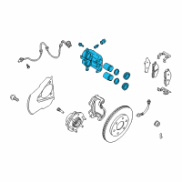 OEM Nissan Armada CALIPER Assembly-Front RH, W/O Pads Or SHIMS Diagram - 41001-7S010